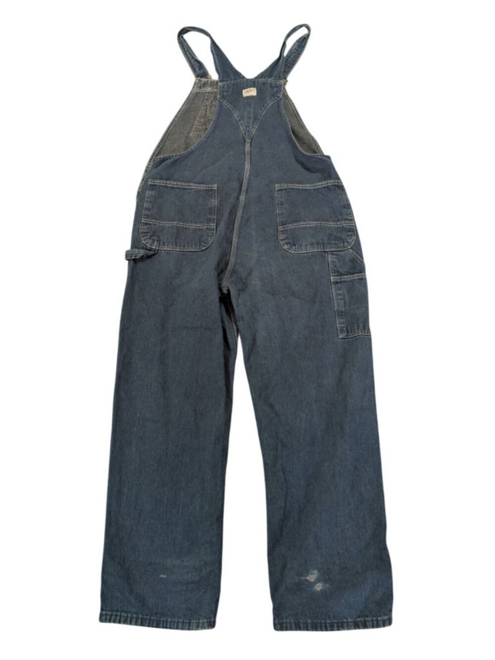 Vintage Liberty Denim Bib Overalls Mens 42x32 Made in USA Workwear